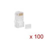 LANBERG Conector RJ-45 PLU-6000 para Cat6 UTP, 100 unidades